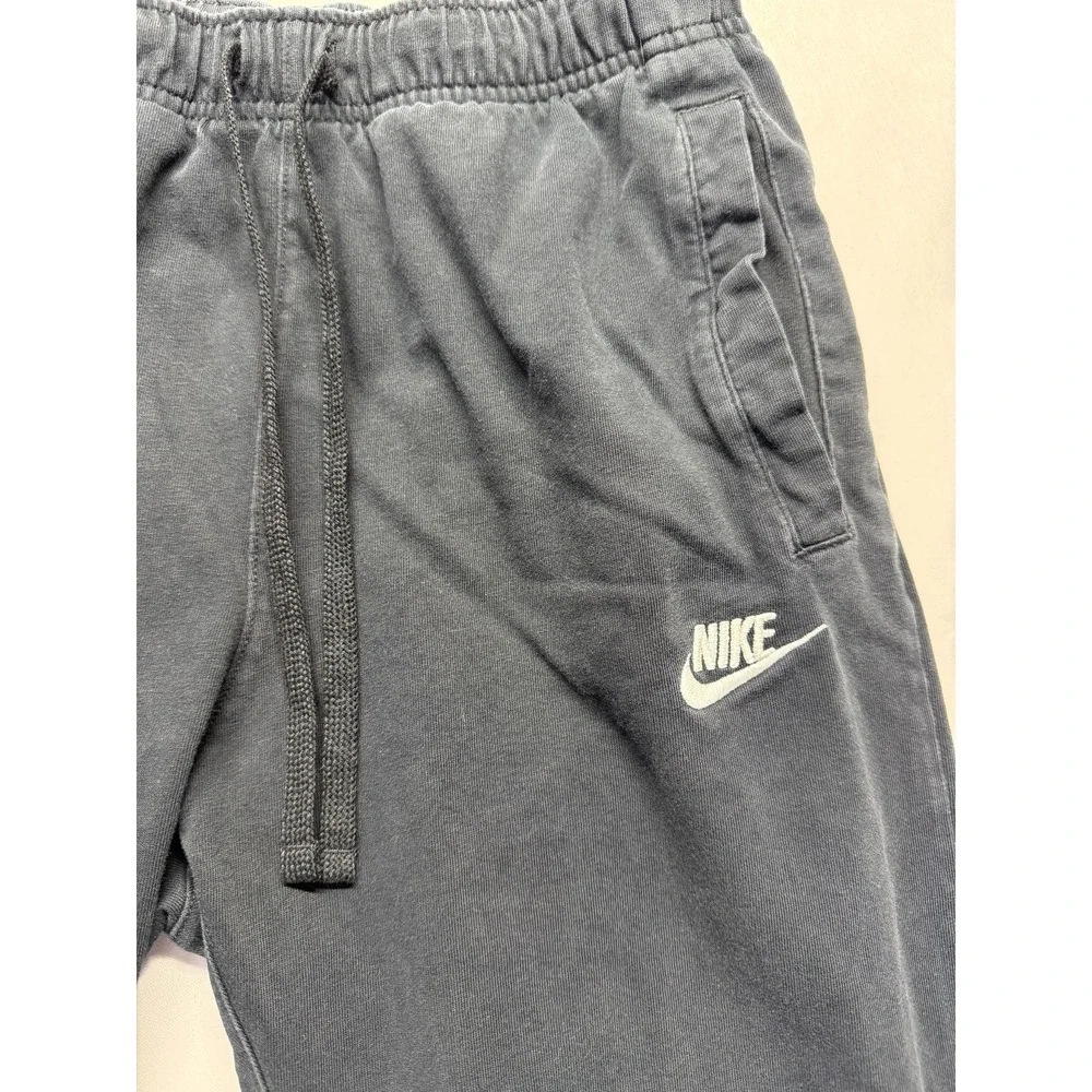 Nike Sportswear Club Jogger Pants Mens Small Black Cotton Tapered Leg Athleisure